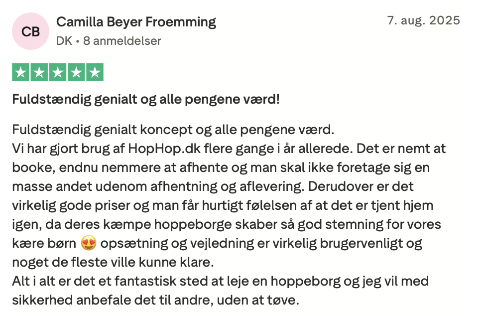Trustpilot anmeldelser