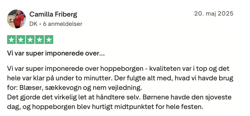 Trustpilot anmeldelser
