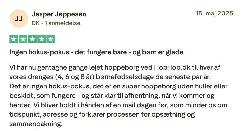 Trustpilot anmeldelser
