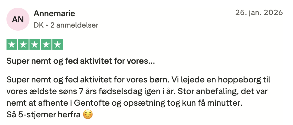 anmeldelse 5 stjerner
